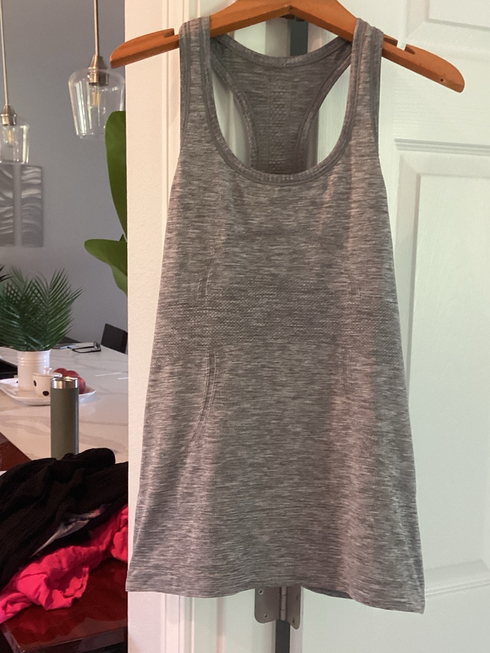 lululemon athletica Heathered Gray Racerback Tank